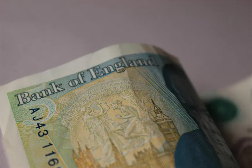 UK pounds counterfeit money.